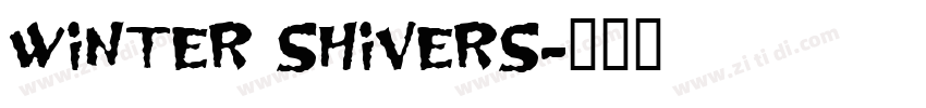 winter shivers字体转换